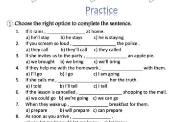 First Conditional