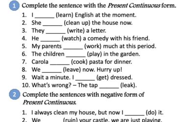 Present Continuous Tense