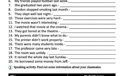 Past Simple 2