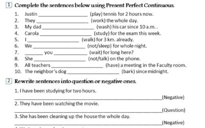 Present Perfect Continuous
