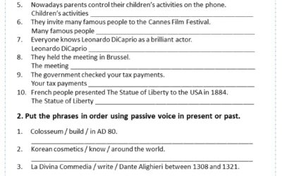 Passive Voice Present and Past Simple